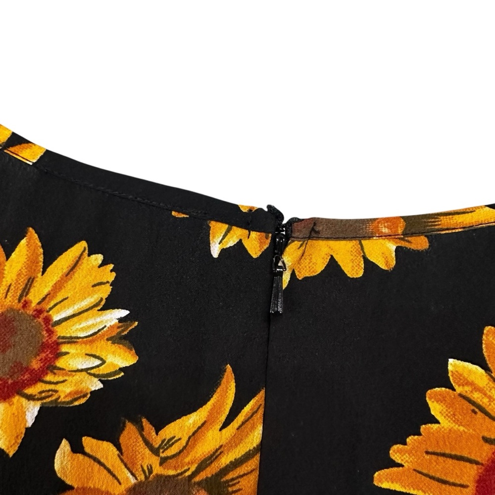 ASOS Maternity Black Sunflower Mini Dress - Picture 7 of 10